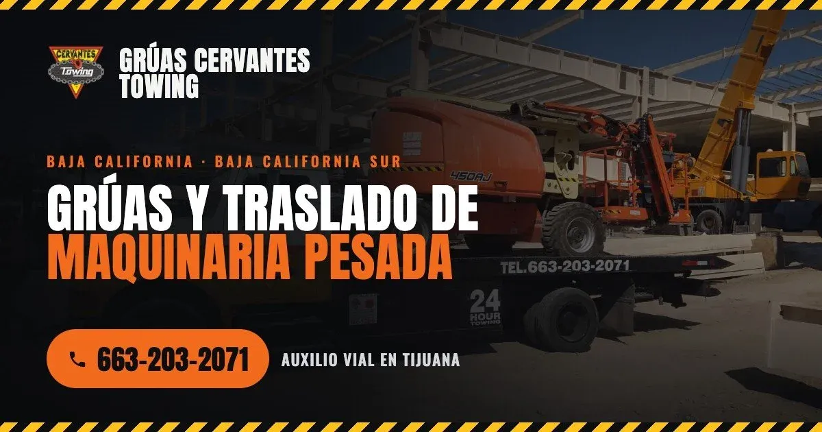 Grúas Cervantes Towing — Towing & Heavy Equipment Transport